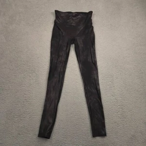 Spanx Kunstleder Leggings S schwarz High Rise Shaping Skinny Stretch Hose - Bild 1 von 11