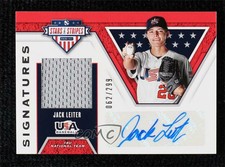2019 Panini USA Baseball Stars & Stripes Signatures 62/299 Jack Leiter Auto