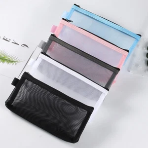 3Er-Pack Transparente Tasche Für Studenten Transparentes Netz-Federmäppchen æ - Bild 1 von 21