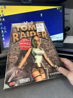 Tomb Raider Trapezoid Box Big Box PC Game Vintage **INCOMPLETE SEE PICTURES** - Image 1 of 4