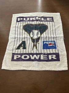 Vintage Arizona Diamondbacks Purple Power Retro MLB Baseball Rally Towel - Picture 1 of 2