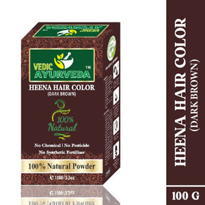 100% Ayurvedic Pure Natural Dark Brown Henna Hair Color For Smooth & Silky Hairs