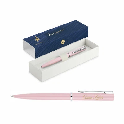 WATERMAN® Druckkugelschreiber Allure pastellrosa C.C. mit Gravur graviert  - Bild 1 von 4
