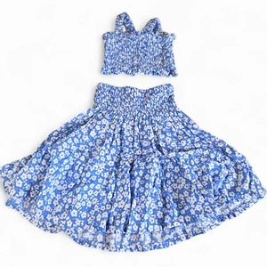 Frangipani Kids Fiji Girls Sz S (8-10) 2 Piece Set Inc Crop Top & Skirt  Small - Picture 1 of 5