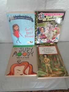 (4) Softcover Girl's Chapter Books - Judy Moody - Ghoulfriends - Ronia - Friends - Picture 1 of 1