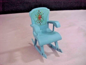 Lisa Of Denmark Miniatur Schaukelstuhl blau - Bild 1 von 7