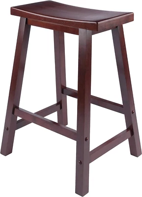 Winsome Satori Counter Stool, 24", Walnut - Image 1 of 4