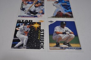 Don Mattingly score baseball card 1995-1996 lot of 4 #564-#181-#377-#8 mlb