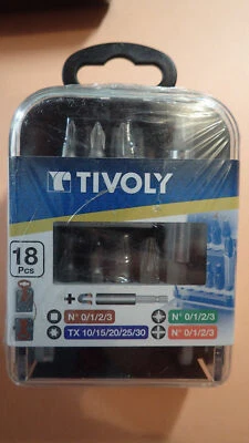 TIVOLY - Coffret embout de vissage - 18 PIECES avec porte embout aimanté  - Photo 1/2