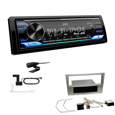 JVC Digital Autoradio DAB+ Bluetooth für Opel Astra H Twin Top matt chrom - Bild 1 von 4