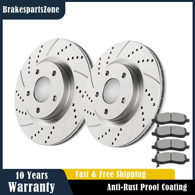 Pastillas de rotor de freno delanteras aptas para Dodge Caliber Avenger Jeep Compass frenos perforados Foto 1 de 4