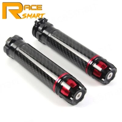 Empuñaduras de manillar de fibra de carbono de 7/8" 22 mm empuñadura para Yamaha YZF R1 R1M R1S R3 R6 Foto 1 de 4
