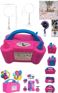 110V 600W Portable Electric Balloon Pump Two Nozzle Air Blower +Arch Kit - Picture 1 of 19