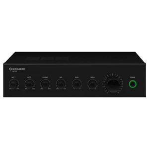 Monacor PA-704 35 W 100 V Mixer Verstärker mit 12 V/24 V Endstufe PA - Bild 1 von 2