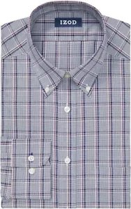 IZOD Men's Fit Dress Shirt Stretch Check (Big & Tall) 19 34-35 - Picture 1 of 1
