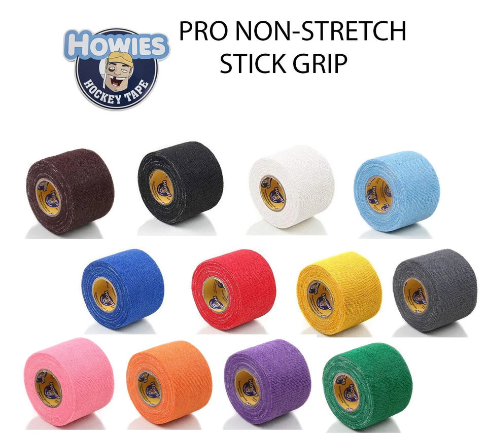 Howies Hockey Tape Pro Non-Stretch Stick Grip for Maximum Tack