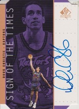 1998-99 SP Authentic Sign of the Times Bronze Doug Christie - Toronto Raptors