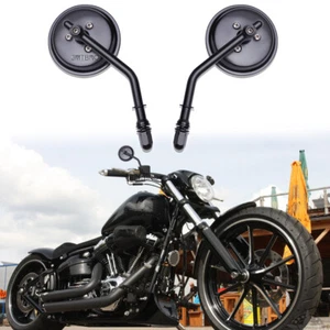 For Harley Softail Springer Heritage Classic Dyna Motorcycle Rear View Mirrors - Picture 1 of 8