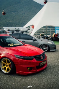 Front Lip (ABS) Mugen Style Body Kit for Honda Accord 8 CU1 CU2 CW1 CW2 2008-10 - Picture 1 of 23
