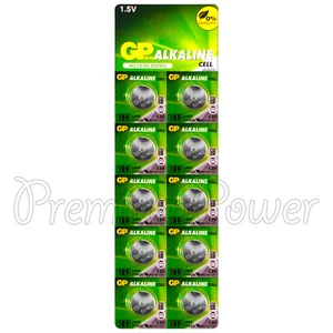 Batterie 10x GP Alcaline 189 LR54 AG10 389A LR1130 A120 Bottone Cella - Foto 1 di 1