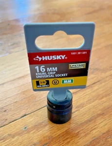 Husky 16MM Knurl Grip 3/8" Drive Non-Impact Socket - Picture 1 of 2