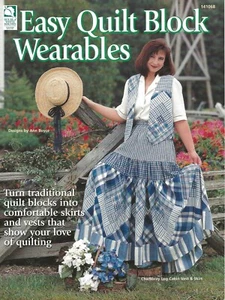 Easy Quilt Block Wearables Steppröcke Westen Blockhaus Herbstblatt BUCH - Bild 1 von 2