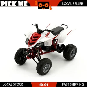Licensed Toy Yamaha Raptor 660R White ATV Model 1:12 Scale 4 Wheel Model - Picture 1 of 4