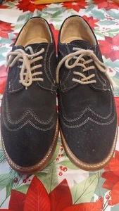 Nordstrom 1901 Mens Blue Wingtip Suede Leather Oxford Dress Shoes 9.5 M  M20411 - Bild 1 von 13