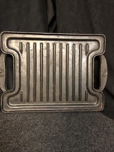 Vintage 14" X 10" Rare Emeril Lagasse Cast Iron Reversible Grill Griddle EUC - Picture 1 of 14