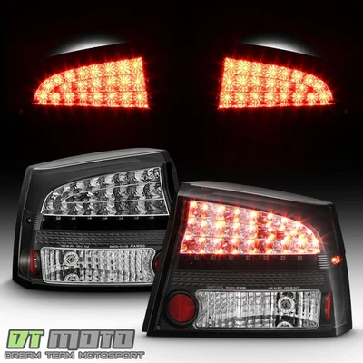 Black 09-10 Dodge Charger Led Perform taillights Lamps Left+Right - Изображение 1 из 4