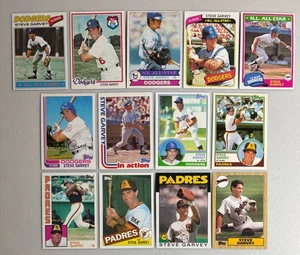 Garvey, Steve instant collection 13 diff card Topps lotto dal 1977 al 1987 con 1983 TR - Foto 1 di 1