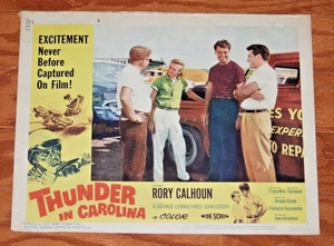 Tarjeta de vestíbulo THUNDER IN CAROLINA Rory Calhoun - Alan Hale - Connie Hines - 1960 - Imagen 1 de 1