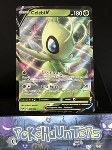 Pokemon Card Celebi V 001/202 Sword & Shield Holo Ultra Rare NM - Picture 1 of 2