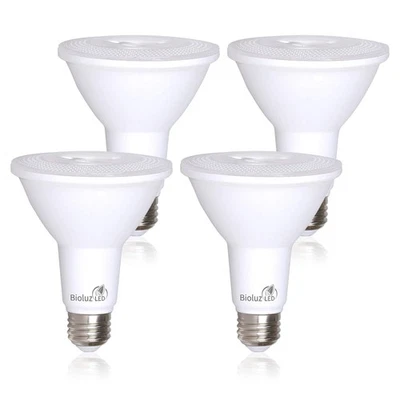 4 Pack PAR38 LED Light Bulb 90 CRI 12W = 100-120 Watt Replacement, Soft White... - Image 1 of 4
