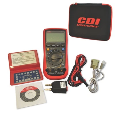 Digital Multimeter with DVA Adapter Ahms Ohm Temp Continuity Beeper CDI 511-60A - Image 1 of 4