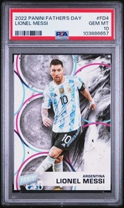 Panini Día del Padre 2022 Lionel Messi #FD4 PSA 10 - Imagen 1 de 2
