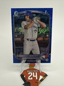 Sean Keys 2025 1st Bowman Chrome Prospect #BCP-89 Blue Shimmer Refractor /150 - Picture 1 of 2