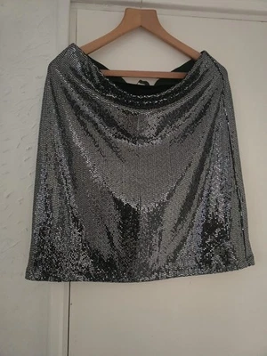 M&S Ladies Black Sequin Party Skirt.  Size M.  New Without tags - Image 1 of 4