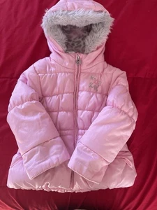 Warme rosa Steppjacke Mädchen 2T mit Kapuze - Bild 1 von 6