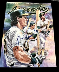 Jose Canseco Signed Legends 1991 Sports Memorabilia Autograph Cover -No COA Gold - Picture 1 of 5