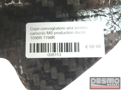Coppia copri convogliatori aria carbonio ATR ducati 1098R 1198R *008110* Foto 1 de 4