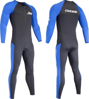 CRESSI Wahoo Monopiece Wetsuit - One-piece Men Size XS/1 - Black Blue - Image 1 of 4