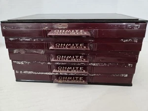 Vintage OHMITE "Little Devils" Resistor 5 Drawer Cabinet Bakelite FREE SHIPPING - Picture 1 of 12