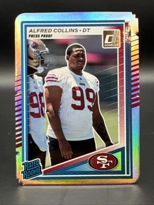 Panini Donruss Alfred Collins 2025 clasificación novato plata holograma troquelado 52/99 SP RC - Imagen 1 de 2