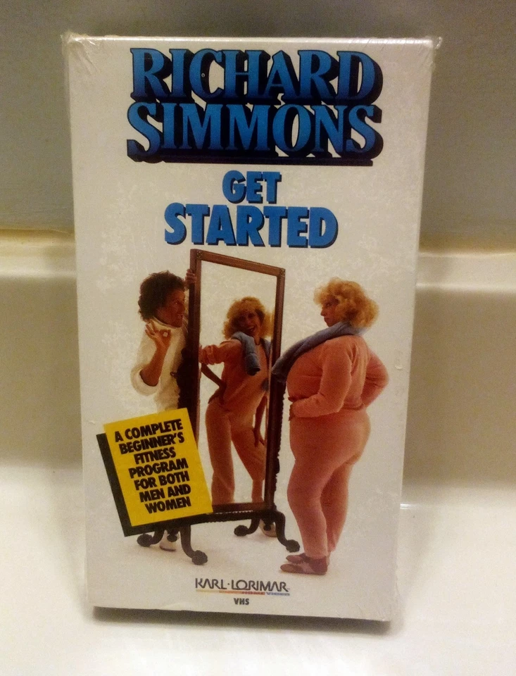 Richard Simmons Get Started VHS  Lorimar 1st ED  Classic 80's VHS  SEALED 1985 Foto 1 de 4