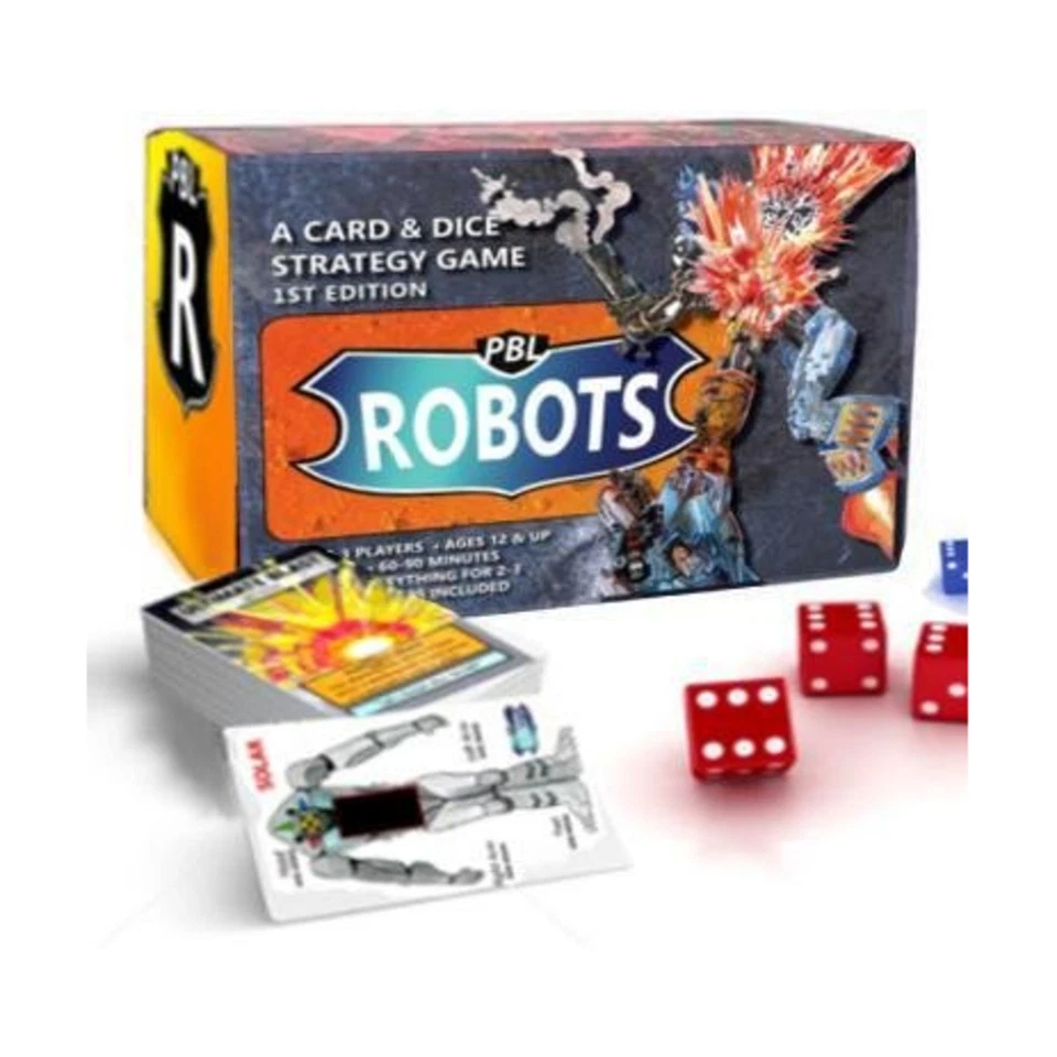 Juego de cartas juegos escalera oculta PBL Robots Box casi nuevo Foto 1 de 1