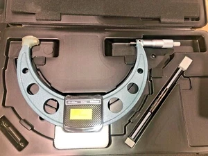 MITUTOYO OUTSIDE MICROMETER NO. 103-144-10 OM-200 175-200MM WITH STANDARD - Picture 1 of 4