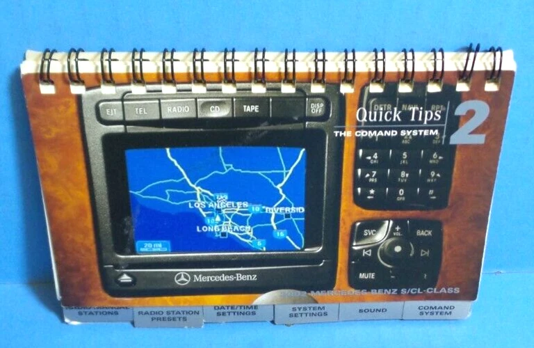 02 2002 Mercedes Benz Clase S/CL Sistema de navegación Manual del propietario Guía de referencia Foto 1 de 1