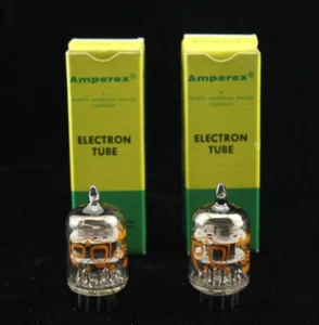 New Qty 2 Amperex PQ 6688A Matched Pair Black Plates O Getter USA NOS Tubes - Picture 1 of 17