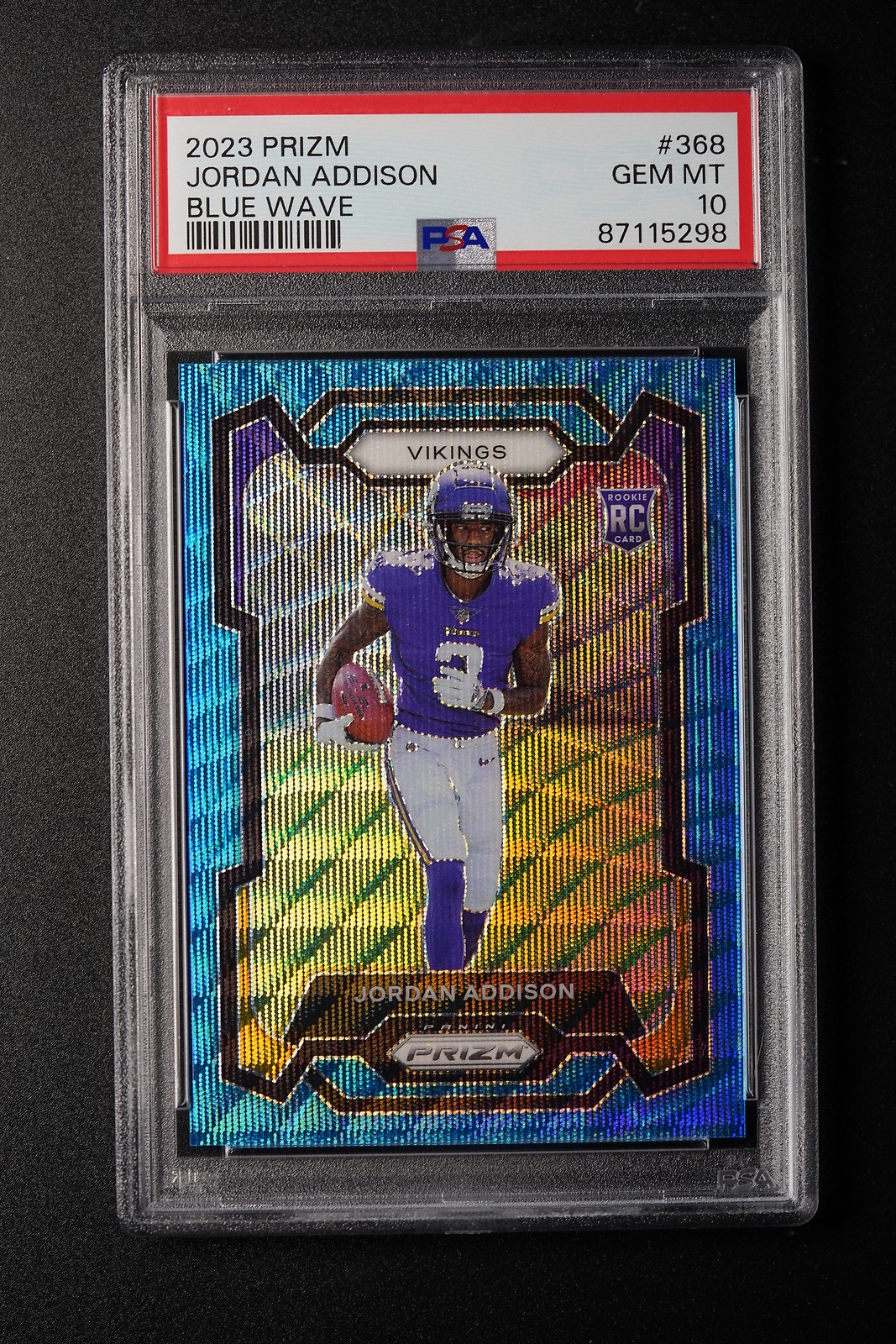 Jordan Addison 2023 Prizm #368 Blue Wave /199 Price Guide Jordan Addison 2023 Prizm #368 Blue Wave /199 Price Guide